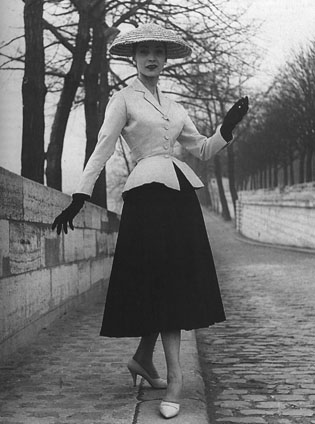 1950s haute couture - Blue 17 Vintage Clothing